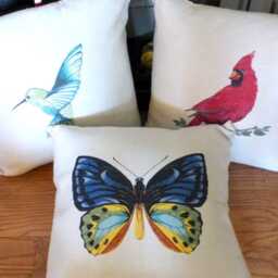Hummingbird Pillow Tapestry Covers - thumbnail 3