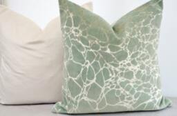 Green Pillow Cover, Green Velvet Cover, Mint Cover, Silver Cover