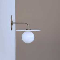 Wall Sconce Light, With Alabaster Shade, Light White Glass Mini - Ul Listed, No.0005 - thumbnail 3