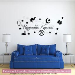 Ramadan Kareem Islamic Wall Sticker Arabic Art Vinyl Decal Shop Window Decor - thumbnail 2