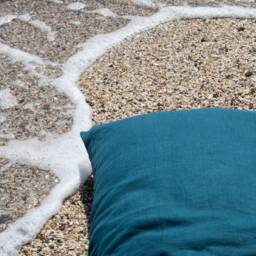 Linen Pillowcases, 100% European Linen, Atlantic Blue, Envelope Closure, Oeko-Tex Certified, Us/ Eu/ Custom Sizes, Sold As A Pair - thumbnail 4
