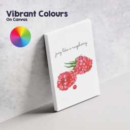 Minimalist Watercolour Raspberry Kitchen Quote Canvas Wall Art Print Decor Picture Ready To Hang - thumbnail 4