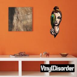 Greek Goddess Wall Decal - Fabric Vinyl Removable & Reusable Greekgoduscolor017Et