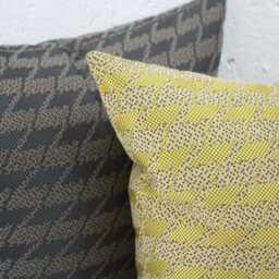 Houndstooth Pillow Cover Maharam Cocoa Designer Throw - thumbnail 2