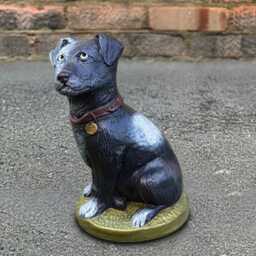 Stone Jack Russell Terrier Figurine Outdoor Dog Sculpture Concrete Garden Pet Decoration Handmade Puppy Statue Cement Memorial Ornament - thumbnail 3