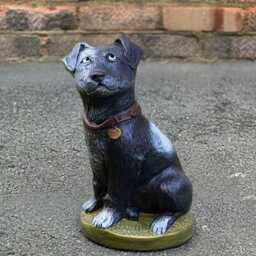 Stone Jack Russell Terrier Figurine Outdoor Dog Sculpture Concrete Garden Pet Decoration Handmade Puppy Statue Cement Memorial Ornament - thumbnail 1