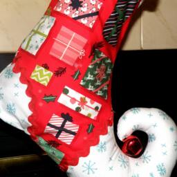 Christmas Stocking With Personalized Name Tag - Elf - thumbnail 3