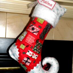 Christmas Stocking With Personalized Name Tag - Elf - thumbnail 2