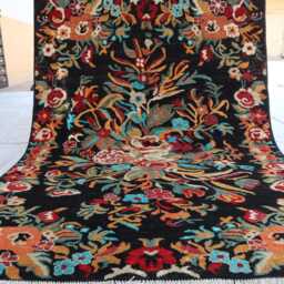 4x6 Afghan Super Kazak Black Trees Of Rug, Brand New Luxury Rug, Medallion Geometric Rug For Living Room - thumbnail 4