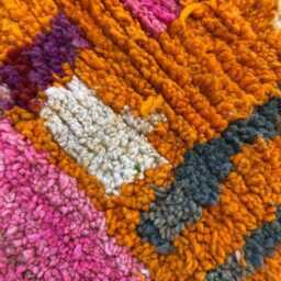 Handmade Moroccan Wool Runner Rug Abstract Berber Hallway Rug - thumbnail 2
