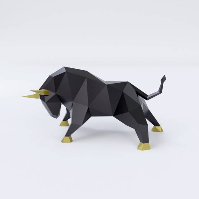 Bull Papercraft, 3D Paper Model - image 1