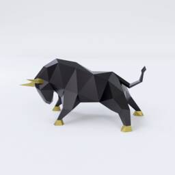 Bull Papercraft, 3D Paper Model - thumbnail 1