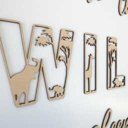 Where The Wild One Sleeps Wooden Sign - Jungle Animal Theme Decoration Children's Bedroom Playroom Wall Art - thumbnail 2