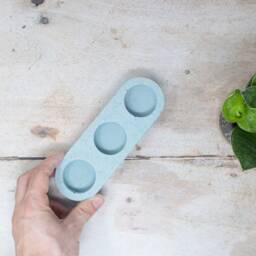 Oval Concrete Tea Light Holder Modern Home Decor, Handmade in Bristol - thumbnail 3