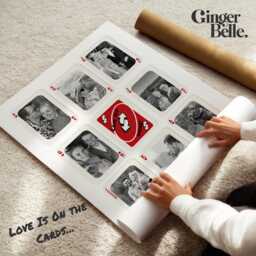 Playing Card Photo Collage Wall Art - Personalised Valentines Gift Boyfriend, Girlfriend - thumbnail 4