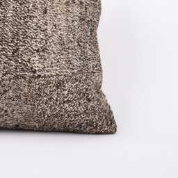 Handmade Turkish Kilim Pillow Embroidered Wool Cushion Cover - 18''x18'' - thumbnail 2