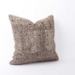 Handmade Turkish Kilim Pillow Embroidered Wool Cushion Cover - 18''x18'' - thumbnail 3