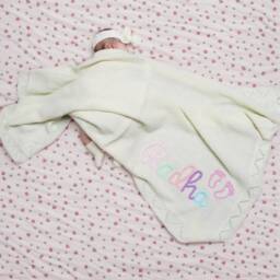 Custom Baby Name Blanket, Personalized Girl Blanket, Baby Blanket With Name, Baby Announcement, Newborn Gift, Baby Shower Gift - thumbnail 2