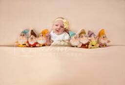 Newborn Digital Backdrop Blanket Seven Dwarfs Snow White Girl Baby Fairy Tale Overhead Above Prop Background Composite Instant Download - thumbnail 1