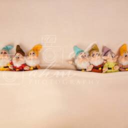 Newborn Digital Backdrop Blanket Seven Dwarfs Snow White Girl Baby Fairy Tale Overhead Above Prop Background Composite Instant Download - thumbnail 2
