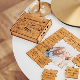Mothers Day Gifts From Daughter, For Mom, Grandma, Mom Birthday Gift, Unique Birthday Gift, Wooden Box, Reasons I Love Custom Puzzle - thumbnail 2