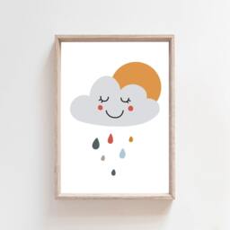Set Of 3 Boys Nursery Prints, Wall Art, Personalised, Bedroom Decor, Rainbow, Playroom Art - thumbnail 4
