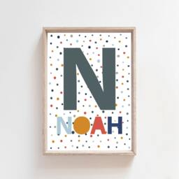 Set Of 3 Boys Nursery Prints, Wall Art, Personalised, Bedroom Decor, Rainbow, Playroom Art - thumbnail 3