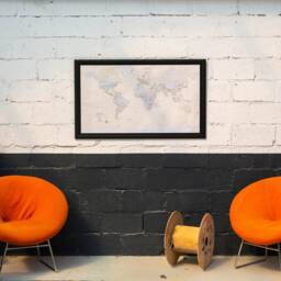 Alsatian Language World Map, Alsace Dialect Wall Art - thumbnail 2