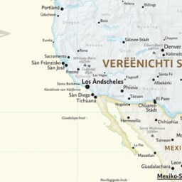 Alsatian Language World Map, Alsace Dialect Wall Art - thumbnail 4