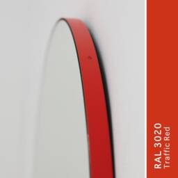 Quadris??? Rectangular Modern Mirror With Red Frame, Customisable - thumbnail 3