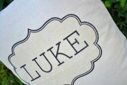 Children's Personalized Gift, New Baby Teen Newborn Name Pillow, Custom Phrase Pillow - thumbnail 3