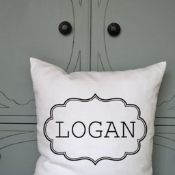 Children's Personalized Gift, New Baby Teen Newborn Name Pillow, Custom Phrase Pillow - thumbnail 2