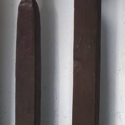 Personalized Gifts, Wood Table Sculpture, Yakisugi Technique, Wabi-Sabi Decor, Minimalist Industrial Artwork - thumbnail 4