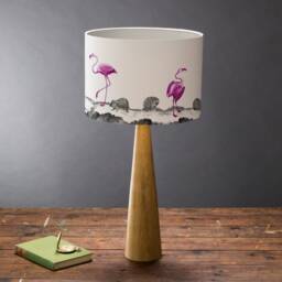 Flamingos - Small Alice in Wonderland Drum Lampshade - thumbnail 3
