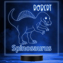 Kids Cute Dinosaur Fan Spinosaurus Led Personalised Gift Night Light - thumbnail 1