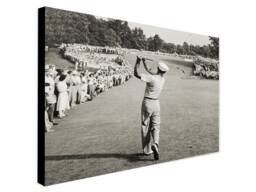 Ben Hogan Famous Golf Shot - Wrapped Framed Canvas Rolled Photo/Poster Print - thumbnail 1