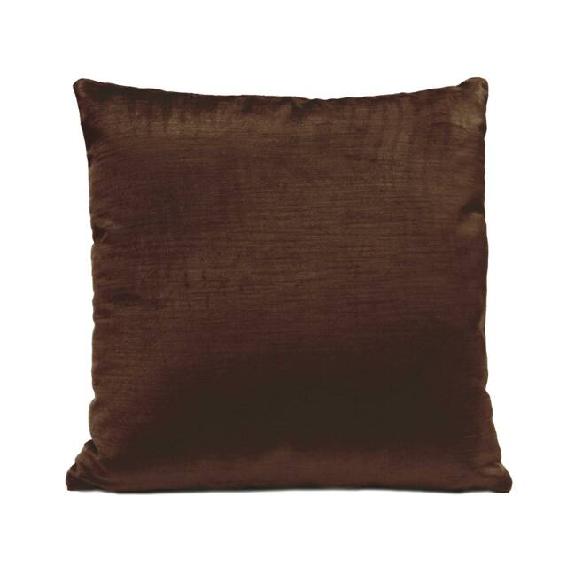 Chocolate Brown Pillow Cover, Throw Decorative Cushion Pillowcase, Accent Pillow, Trendy Velour Pillow