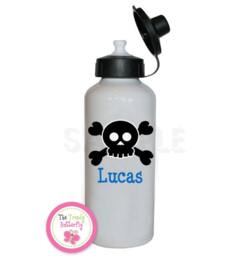 Girls Polka Dot Pirate Skull Personalized Pillow Case - thumbnail 3