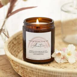 You're Going To Be An Auntie Pregnancy Announcement Gift Candle - Personalised Gifts