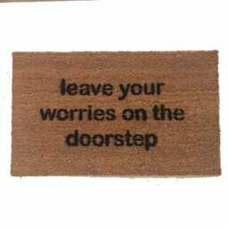 Leave Your Worries On The Doorstep - Head Space Doormat Doormatt New House Gift Zen Mindful Mindfulness Mindfull - thumbnail 1