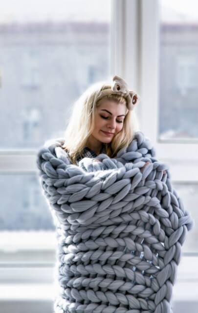 Merino Wool Chunky Knit Blanket, Super Blanket Throw Blanket, Chunky Knits, Throw - image 1