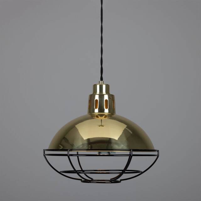 Chester Industrial Cage Factory Pendant Light 12.5'' - 32cm - image 1