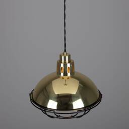 Chester Industrial Cage Factory Pendant Light 12.5'' - 32cm - thumbnail 3