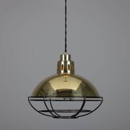 Chester Industrial Cage Factory Pendant Light 12.5'' - 32cm - thumbnail 1