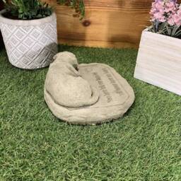 Stone Garden Memorial Dog With Verse Statue Ornament - thumbnail 4