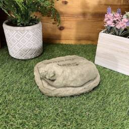 Stone Garden Memorial Dog With Verse Statue Ornament - thumbnail 3
