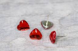 Red Heart Push Pins Wedding Thumbtacks Tacks Decorative Craft Art Board Map Heartr Thumb Pin