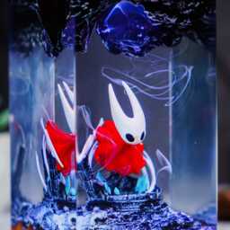 Hornet Silksong V2 Resin Lamp - Handmade Led 3D Figure Light Gamer Room Decor Handcrafted Art Indie Game Merch Hollow Knight - thumbnail 2