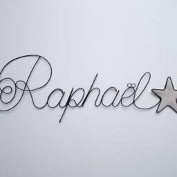 Customizable Wire Name, First Name With Star, Writing, Wall Decoration, Children's Room Decoration - thumbnail 2
