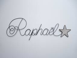 Customizable Wire Name, First Name With Star, Writing, Wall Decoration, Children's Room Decoration - thumbnail 1